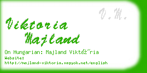 viktoria majland business card